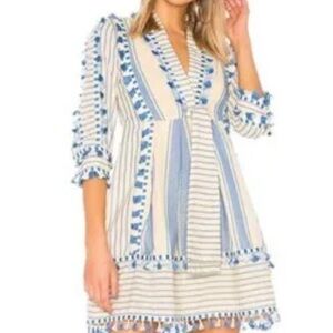 Dodo Bar Or blue and White Striped dress